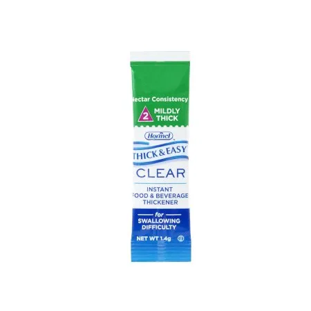 Hormel Food - Thick & Easy Clear - From: 72451 To: 72453 - s  Food and Beverage Thickener  3.2 Gram Individual Packet Unflavored Powder IDDSI Level 3 Moderately Thick/Liquidized