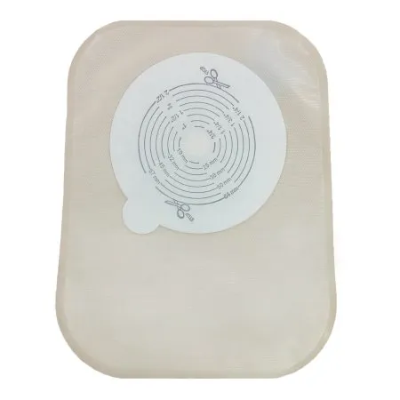 Securi-T - From: 7608001 To: 7609002 - Ostomy Pouch One Piece System 8 Inch Length Closed End Flat  Trim To Fit