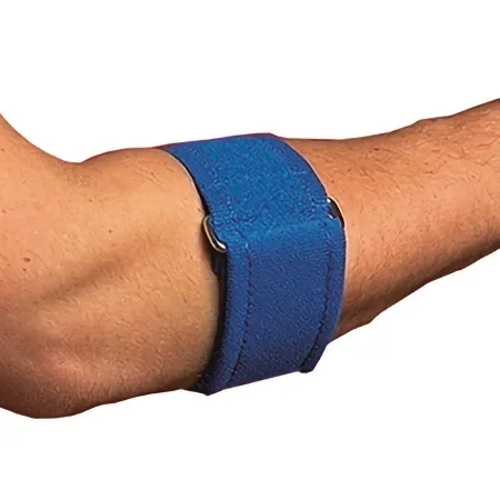 Scott Specialties - 1969 BLU UN - Elbow Support One Size Fits Most Hook and Loop Closure Tennis Elbow Elbow 7 to 15 Inch Forearm Circumference Royal Blue