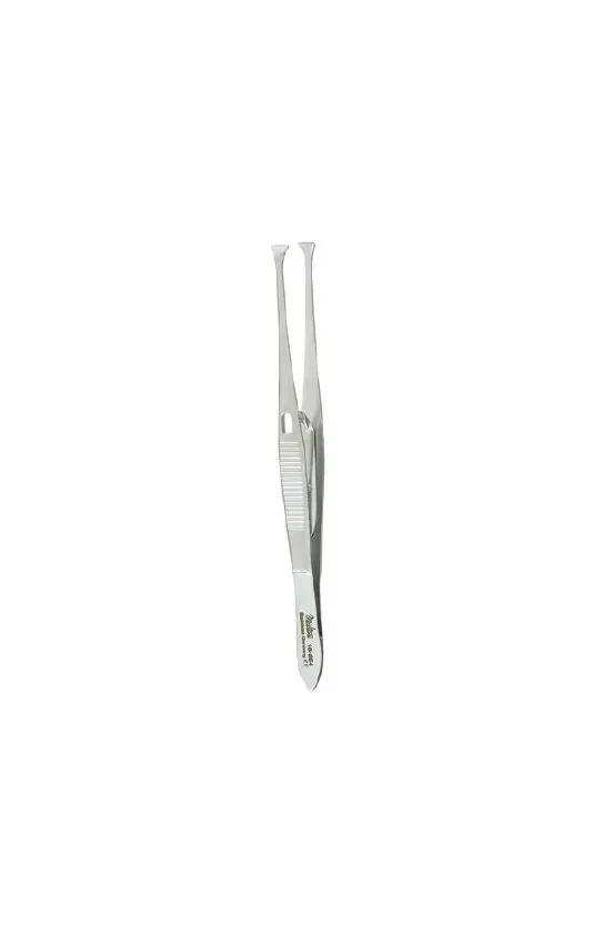 Integra Lifesciences - Miltex - 18-854 - Tissue Forceps Miltex Graefe 4-3/8 Inch Length Or Grade German Stainless Steel Nonsterile Nonlocking Thumb Handle Straight 4.5 Mm Wide Jaws With Fine Teeth And Catch