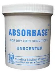 Carolina Medical - Absorbase - 46287050704 - Hand and Body Moisturizer Absorbase 4 oz. Jar Unscented Ointment