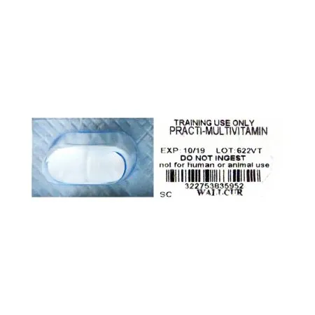 Wallcur - Practi-Multivitamin Oral Med - 622VT - PRACTI MEDS  VITA BC TRAINING MEDS (50/BX) D/S
