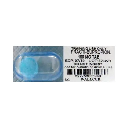 Wallcur - Practi-Buropion Oral Med - 623WB - PRACTI MEDS  WELLB TRAINING MEDS (50/BX) D/S
