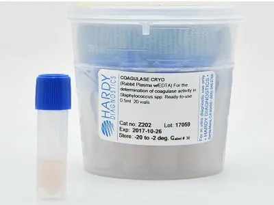 Hardy Diagnostics - Coagulase Cryo - Z202 - Culture Media Coagulase Cryo Coagulase Plasma Dehydrated