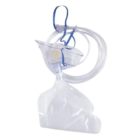 McKesson - 32634 - Nonrebreather Oxygen Mask Mckesson Elongated Style Adult One Size Fits Most Adjustable Head Strap / Nose Clip