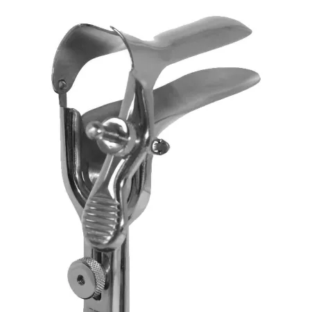 Medgyn Products - MedGyn - 030920 - Vaginal Speculum MedGyn Moore-Graves NonSterile Surgical Grade Stainless Steel Short Double Blade Duckbill Reusable Without Light Source Capability