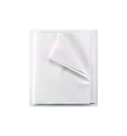 TIDI Products - Tidi Everyday - 918272 - Stretcher Sheet Tidi Everyday Flat Sheet 40 X 72 Inch White Tissue / Poly Disposable