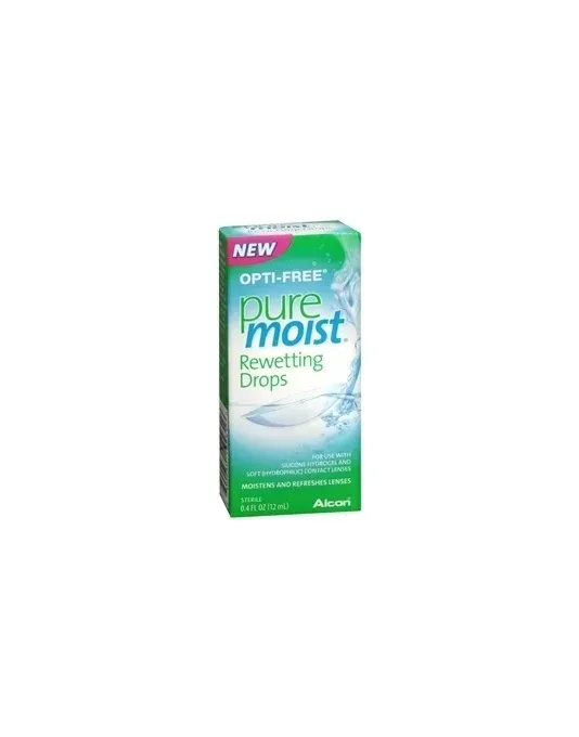 Alcon Labs - 1154152 - Contact Lens Rewetting Drops Opti-Free® Pure Moist® 12 mL Drop