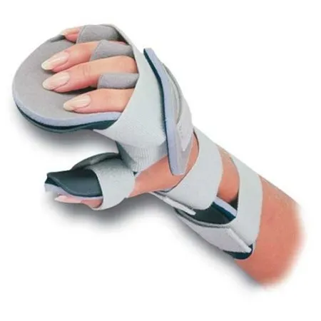 Patterson Medical Supply - 55460506 - Resting Hand Splint With Finger Separators Plastic Left Hand Gray Large