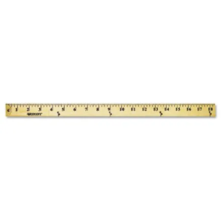 Westcott - ACM-10425 - Wood Yardstick With Metal Ends, 36 Long. Clear Lacquer Finish
