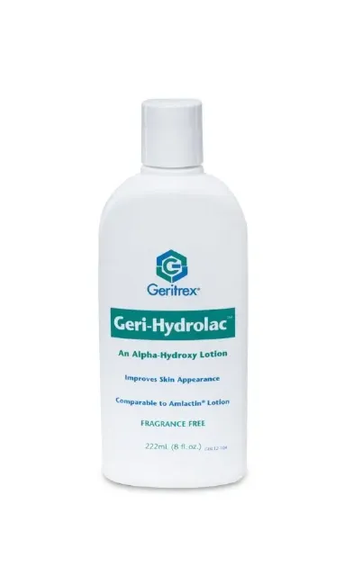 Geritrex - Geri-Hydrolac - 92771061208 - Hand and Body Moisturizer Geri-Hydrolac 8 oz. Bottle Unscented Lotion