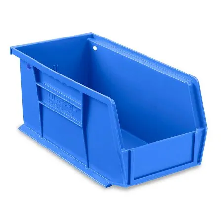 ULine - ULINE - S-12415BLU - Stackable Storage Bin Uline Blue Plastic 5 X 5 1/2 X 11 Inch