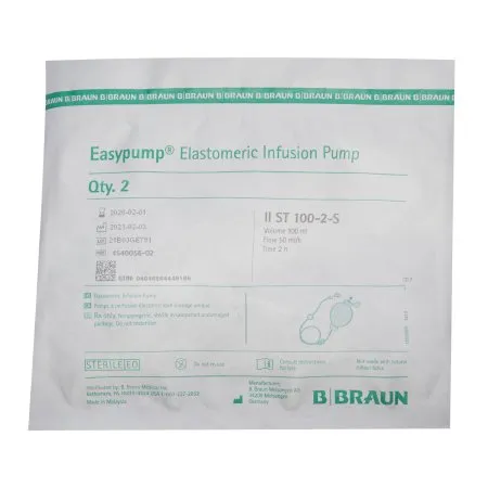 B Braun Medical - 4540056-02 - B. Braun Easypump II Elastomeric Pump Easypump II Gravity Disposable 100 mL Capacity 100 mL Volume 50 mL / Hr. Flow Rate