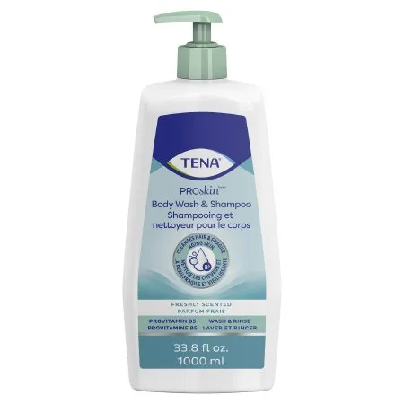 Essity - TENA ProSkin - 64343 - Shampoo and Body Wash TENA ProSkin 33.8 oz. Pump Bottle Unscented