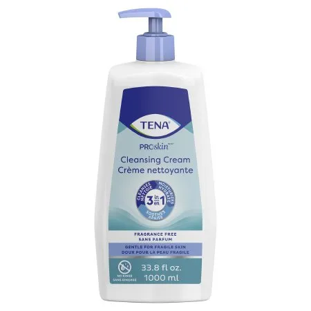 Essity - TENA ProSkin - 64415 - Rinse-Free Body Wash TENA ProSkin Cream 33.8 oz. Pump Bottle Unscented