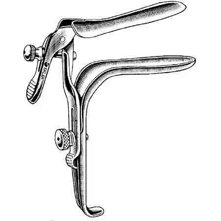 Sklar - 90-3753 - Vaginal Speculum Sklar Graves Nonsterile Or Grade Stainless Steel Large Double Blade Duckbill Reusable Without Light Source Capability