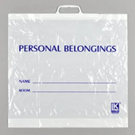 Elkay Plastics - Pb19183hw - White Opaque Personal Belongings Bag With Snap Handle