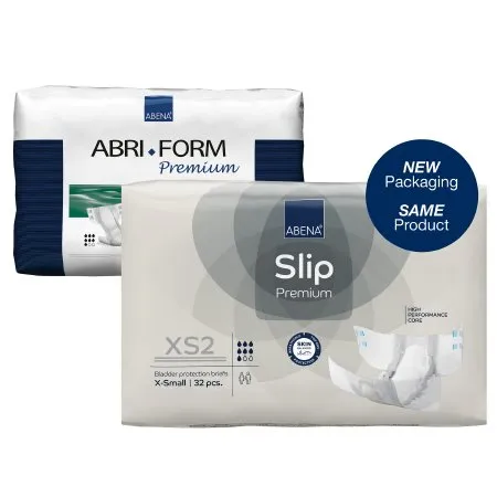 Abena - Abri-Form Premium XS2 - From: 43054 To: 43071 - North America Abri Form Premium XS2 Unisex Adult Incontinence Brief Abri Form Premium XS2 X Small Disposable Heavy Absorbency