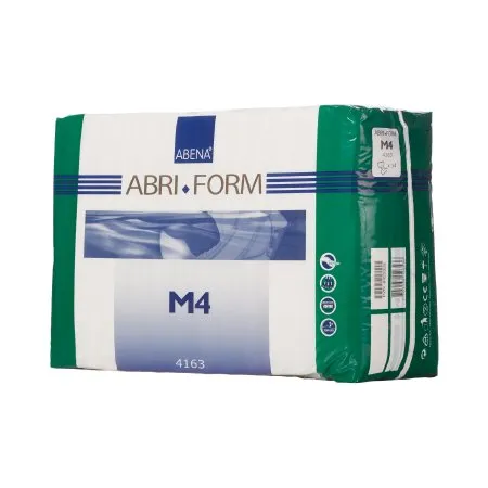 Abena - Abri-Form Comfort M4 - From: 4163 To: 4168 - Abri Form Comfort M4 Unisex Adult Incontinence Brief Abri Form Comfort M4 Medium Disposable Heavy Absorbency