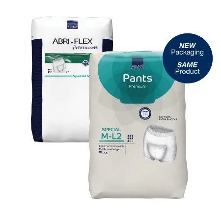 Abena - 41076 - Abri Flex Special Unisex Adult Absorbent Underwear Abri Flex Special Pull On with Tear Away Seams Medium / Large Disposable Moderate Absorbency