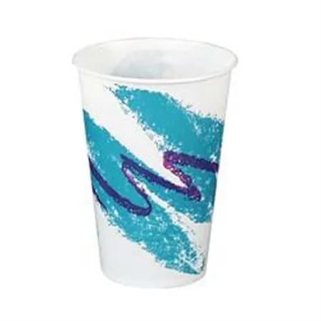 Solo Cup - Solo - R7N-00055 - Drinking Cup Solo 7 oz. Jazz Print Wax Coated Paper Disposable