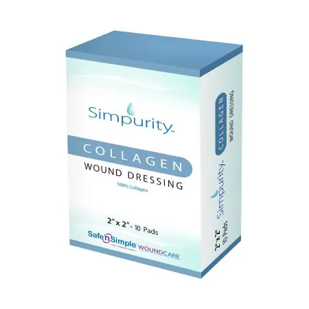Safe n Simple - Simpurity - SNS50002 -  Collagen Dressing  2 X 2 Inch Square