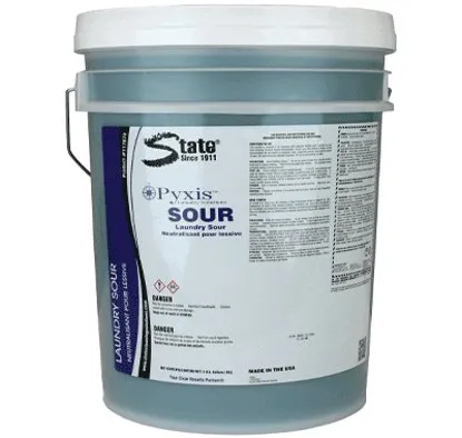 State Cleaning Solutions - Pyxis - 117673 - Laundry Sour Pyxis 5 gal. Pail Liquid Concentrate Acrid Scent