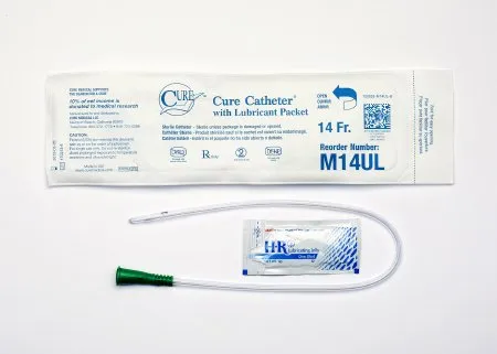 Convatec Cure Medical - Cure Medical - From: M14UL To: M14XL -  Urethral Catheter  Straight Tip Uncoated PVC 14 Fr. 16 Inch