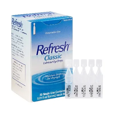 Allergan Pharmaceutical - Refresh Classic - 00023050650 - Eye Lubricant Refresh Classic 0.01 oz. Eye Drops
