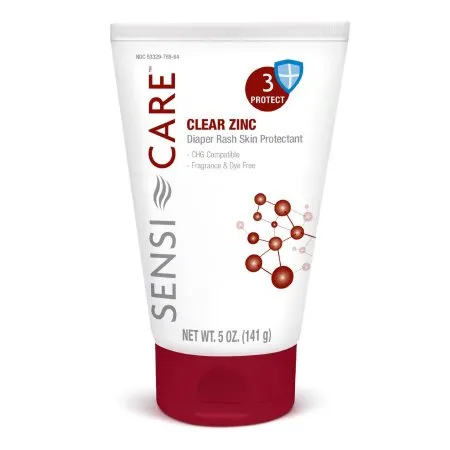 Medline - Sensi-Care Clear Zinc - 413587 - Skin Protectant Sensi-Care Clear Zinc 5 oz. Tube Unscented Cream CHG Compatible