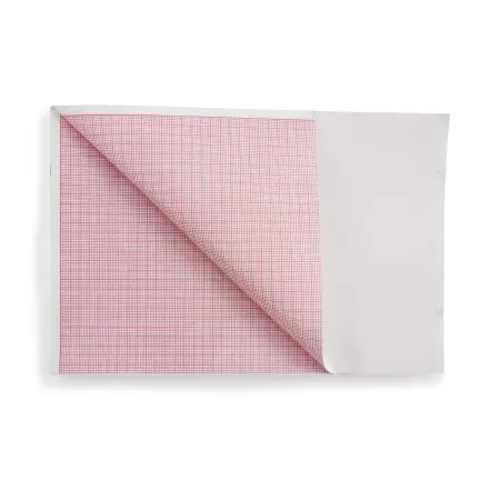 McKesson - 26-2157-012A - Diagnostic Recording Paper Thermal Paper 8.27 Inch X 80 Foot Z Fold Red Grid