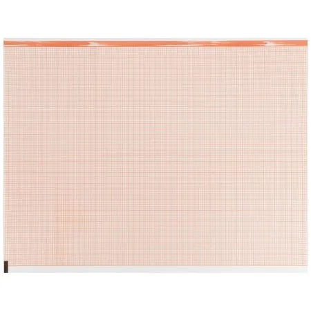 McKesson - 26-036869-001 - Diagnostic Recording Paper Thermal Paper 8 1/2 Inch X 183 Foot Z Fold Red Grid