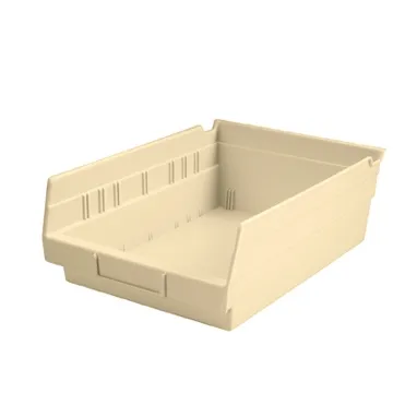 Health Care Logistics - 1447I - Shelf Bin Ivory Plastic 4 X 8-3/8 X 11-5/8 Inch
