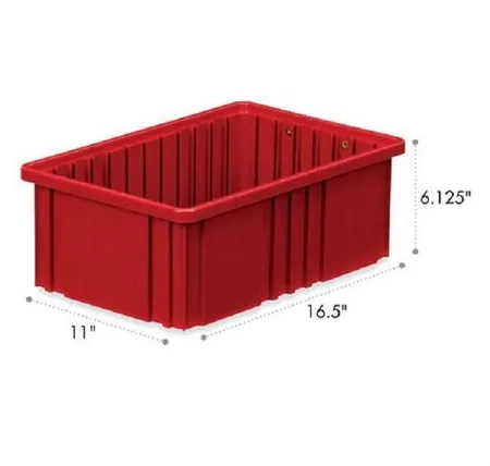Market Lab - 2060-RD - Divider Box 8 X 16.5 X 10.87 Inch, 75 Lbs., Red, Polypropylene