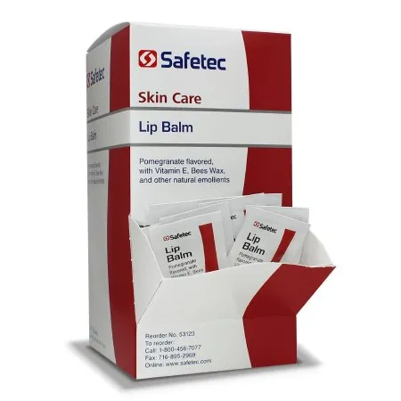 Safetec - 53123 - Lip Balm .5gram 144ct box