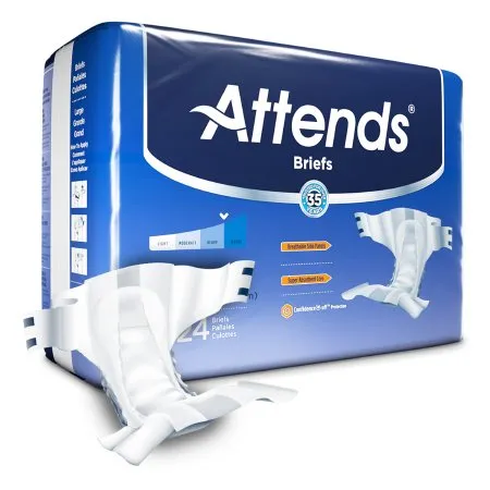 Attends Healthcare Products - Attends - DDA30 -  Unisex Adult Incontinence Brief  Large Disposable Heavy Absorbency