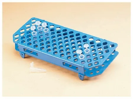 Fisher Scientific - Fisherbrand - 1481031 - Microcentrifuge Test Tube Rack Fisherbrand 50 Place 1.5 Ml Tube Size Blue 1-3/4 X 4-1/2 X 10-2/5 Inch