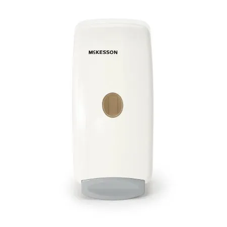 McKesson - 53-FOAM - Hand Hygiene Dispenser White Plastic Manual Push 1000 mL Wall Mount