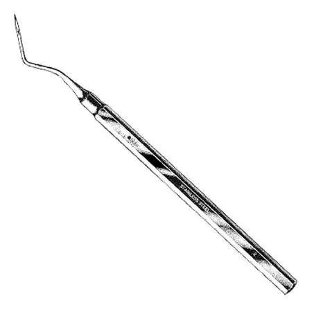 Sklar - 49-3750 - Root Tip Pick Sklar Heidbrink Stainless Steel 2 Delicate Tip Angled Right Approximately 90°