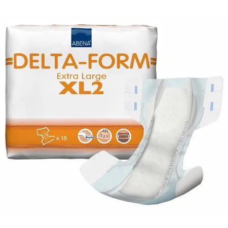 Abena - From: 308862 To: 308875 - Delta Form Unisex Adult Incontinence Brief Delta Form X Large Disposable Moderate Absorbency