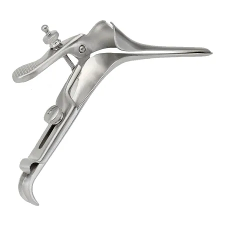 Medgyn Products - 030942 - Vaginal Speculum Medgyn Pederson Nonsterile Surgical Grade Stainless Steel X-narrow Right Side Open Reusable Without Light Source Capability