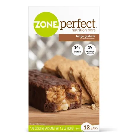Abbott - ZonePerfect - 63259 -  Nutrition Bar  Fudge Graham Flavor Bar 1.76 oz. Individual Packet