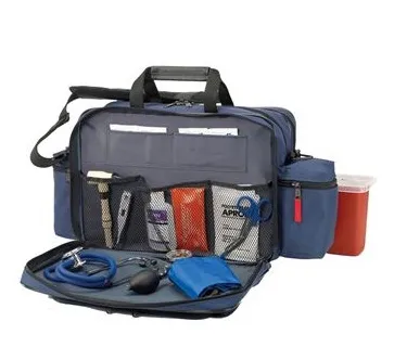 Hopkins Medical Products - Mark V - 530670-NV - Shoulder Bag Mark V Navy Blue 600d Waterproof Polyester 7.5 X 11.75 X 16 Inch