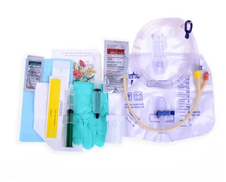 Medline - Erase Cauti - Dynd160116 - Indwelling Catheter Tray Erase Cauti Foley 16 Fr. 10 Cc Balloon Silicone Elastomer