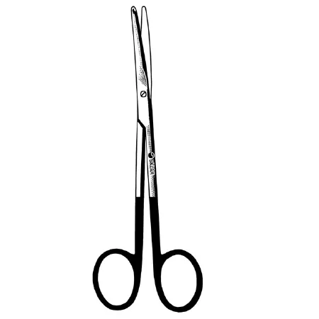 Sklar - 15-3404 - Dissecting Scissors Supercut Sklarhone Metzenbaum-lahey 4-1/2 Inch Length Or Grade Stainless Steel Nonsterile Finger Ring Handle Curved Blunt Tip / Blunt Tip