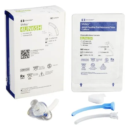 Medtronic MITG - Shiley - 4UN65H - Uncuffed Tracheostomy Tube Shiley Disposable IC Size 6.5 Adult