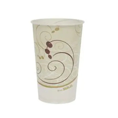 RJ Schinner Co - Solo - RW16-J8000 - Drinking Cup Solo 16 oz. Symphony Print Wax Coated Paper Disposable