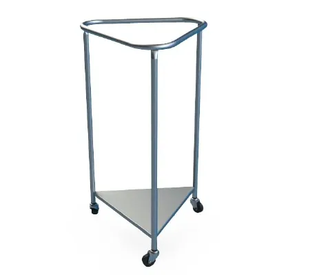 Mac Medical - LH1000 - Hamper Stand Rolling Triangular Opening Open Top Without Lid