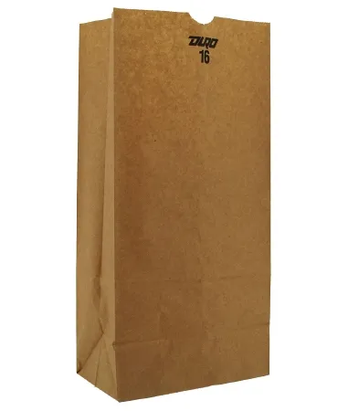 RJ Schinner Co - Duro - 18416 - Grocery Bag Duro Brown Kraft Recycled Paper 16