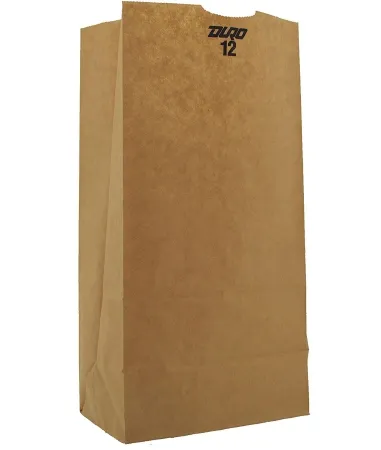 RJ Schinner Co - Duro - 18412 - Grocery Bag Duro Brown Kraft Recycled Paper 12